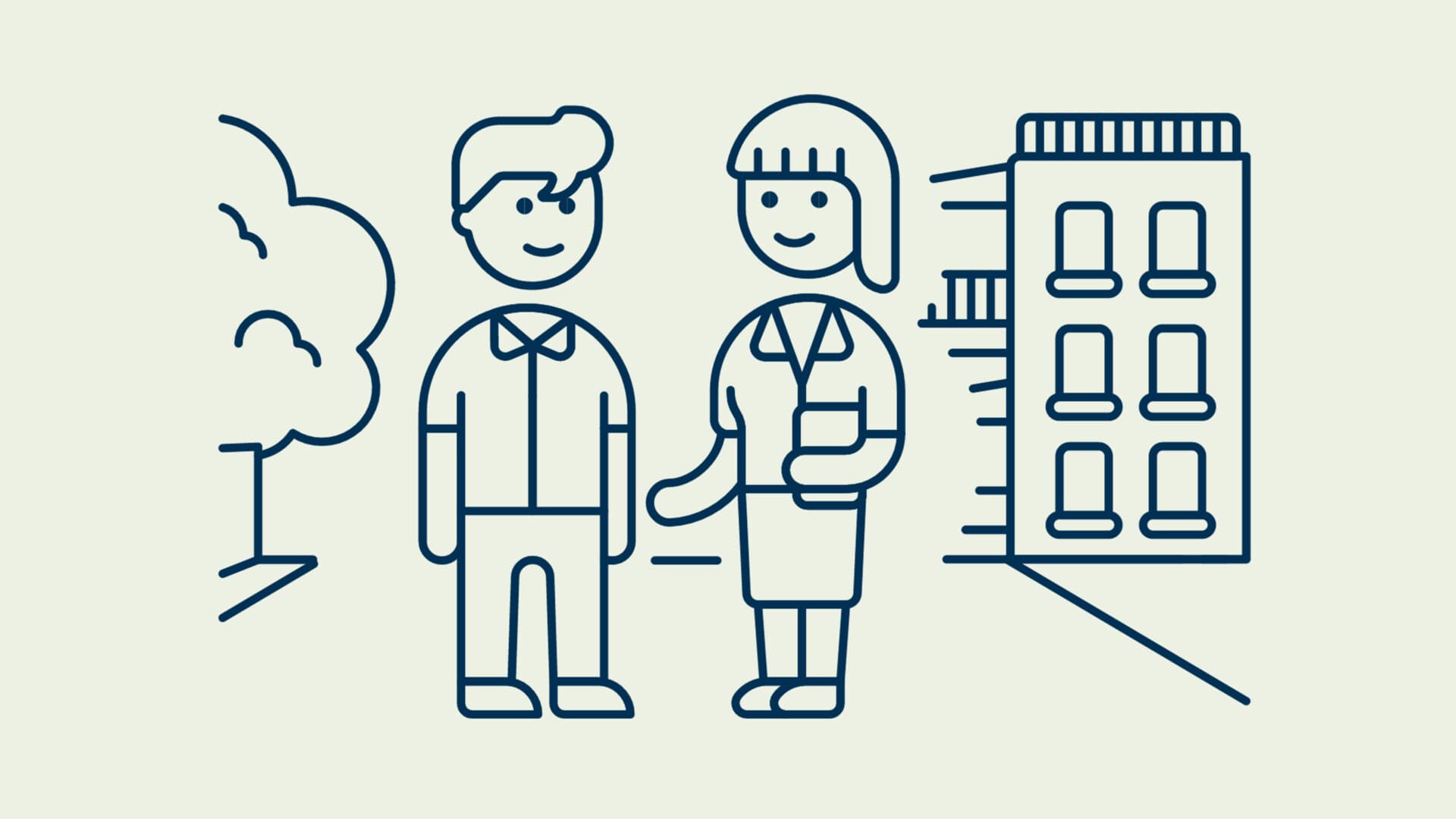 Illustration på två människor Illustration på två människor