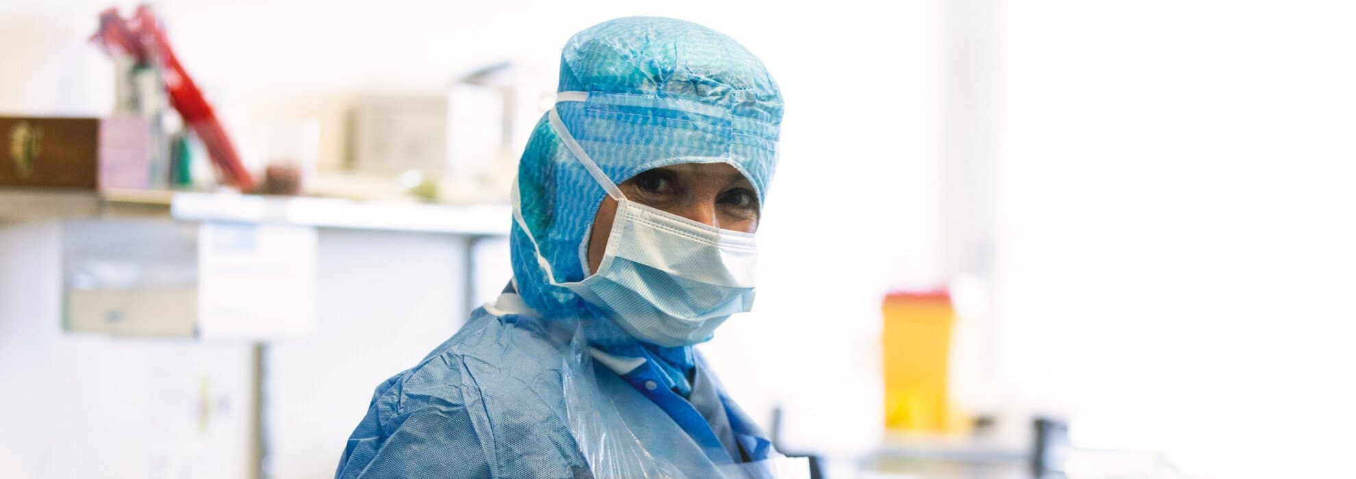 Vårdpersonal på operationsavdelning